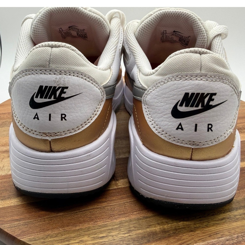 Nike Air Max SC Women's Size 9 1/2 Shoes White Metallic Gold Silver  0576 - Picture 7 of 11